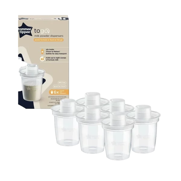 Lot de 6 distributeurs de lait en poudre