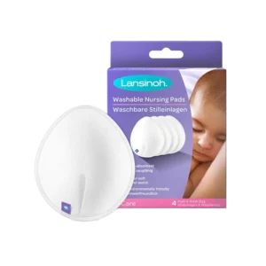 Lansinoh coussinets d'allaitement lavables (4 blancs)