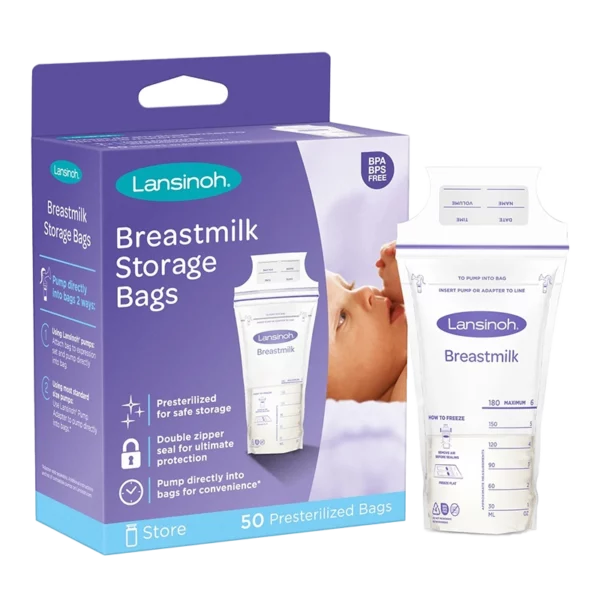 Sachets de Conservation du Lait Maternel Lansinoh - 50 Sachet