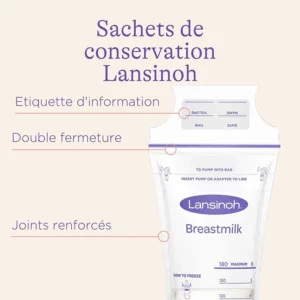 Sachets de Conservation du Lait Maternel Lansinoh - 50 Sachets – Image 4