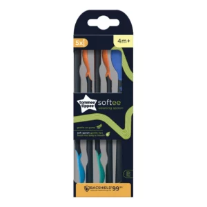 Tommee Tippee Lot de 5 Cuillères d'apprentissage Softee 4M+ – Image 5